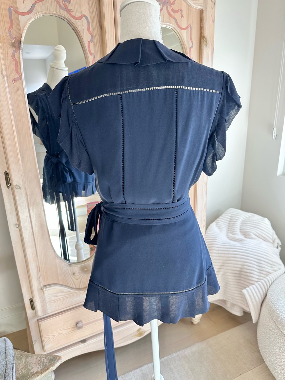 DVF Silk Wrap Top - Picture 7 of 11
